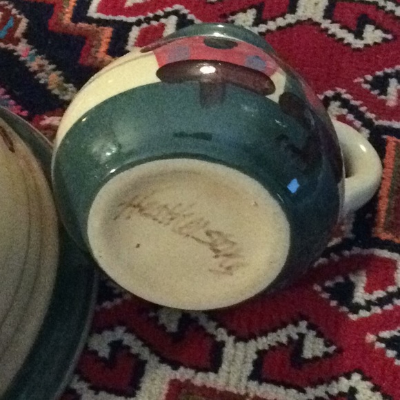 HandPainted Bowl & Creamer Set - Picture 4 of 7